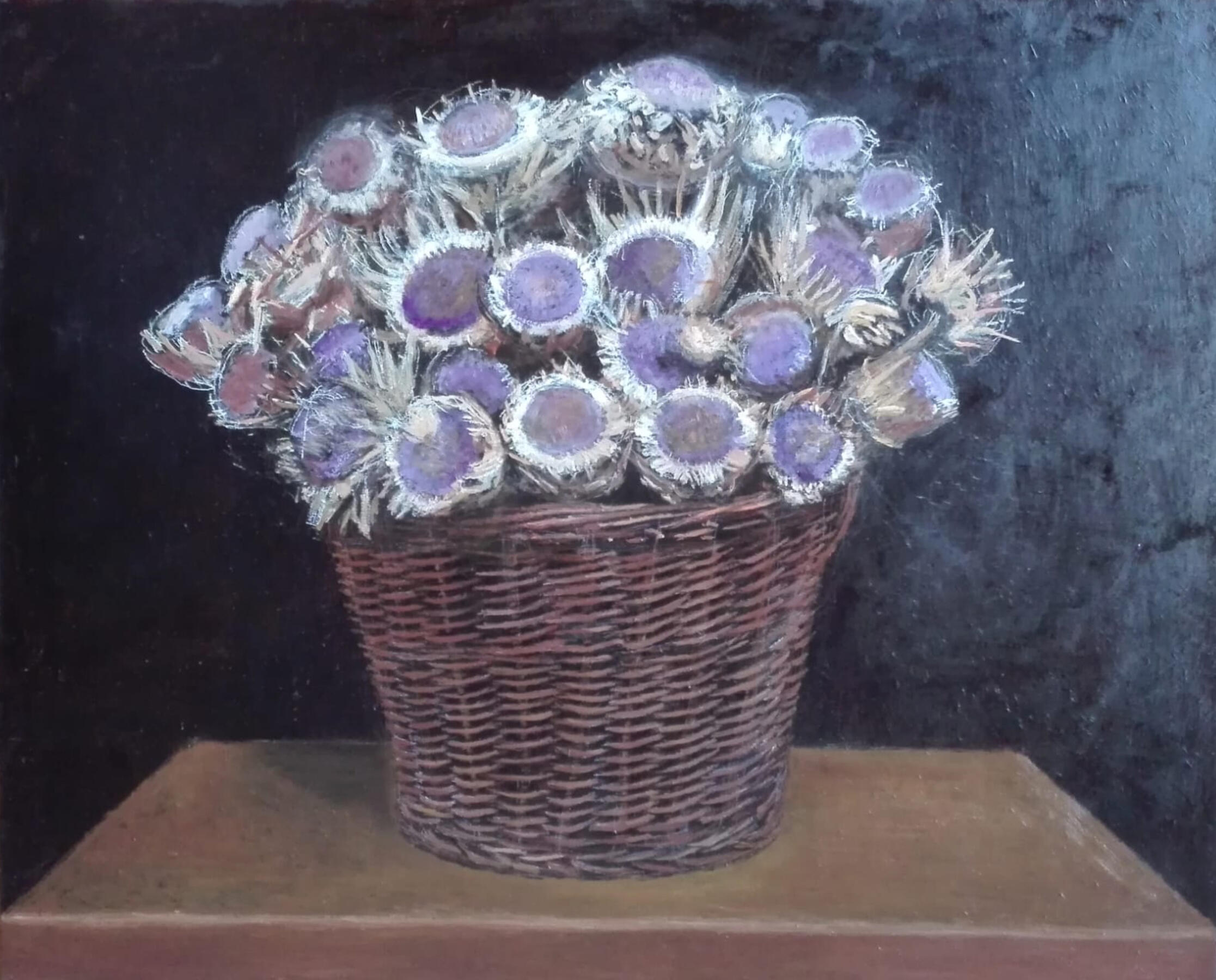 Flores de Alcachofa - Óleo