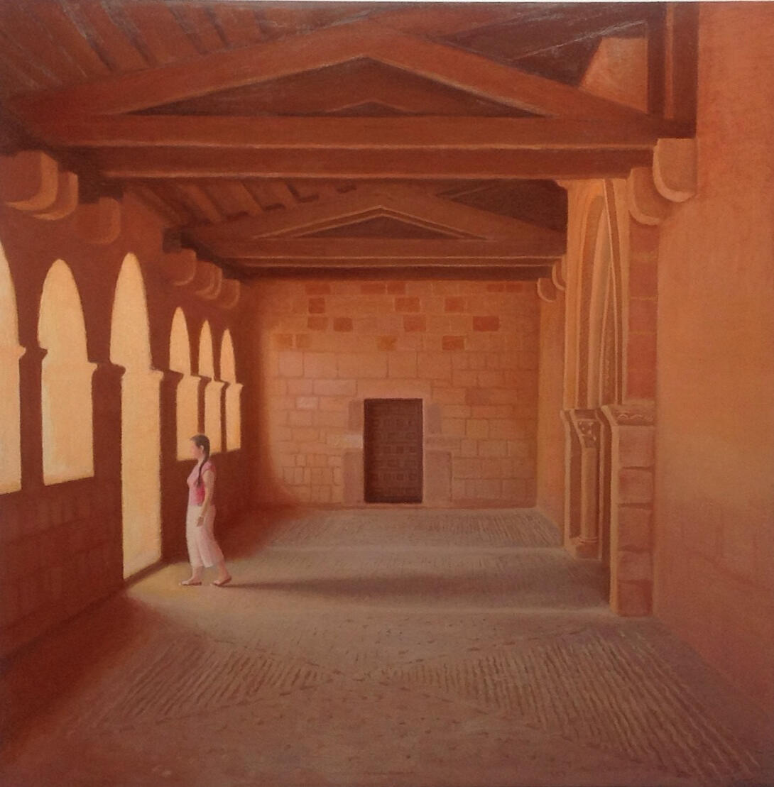 El pórtico, 2012, óleo s. lienzo 200 x 200 cm.